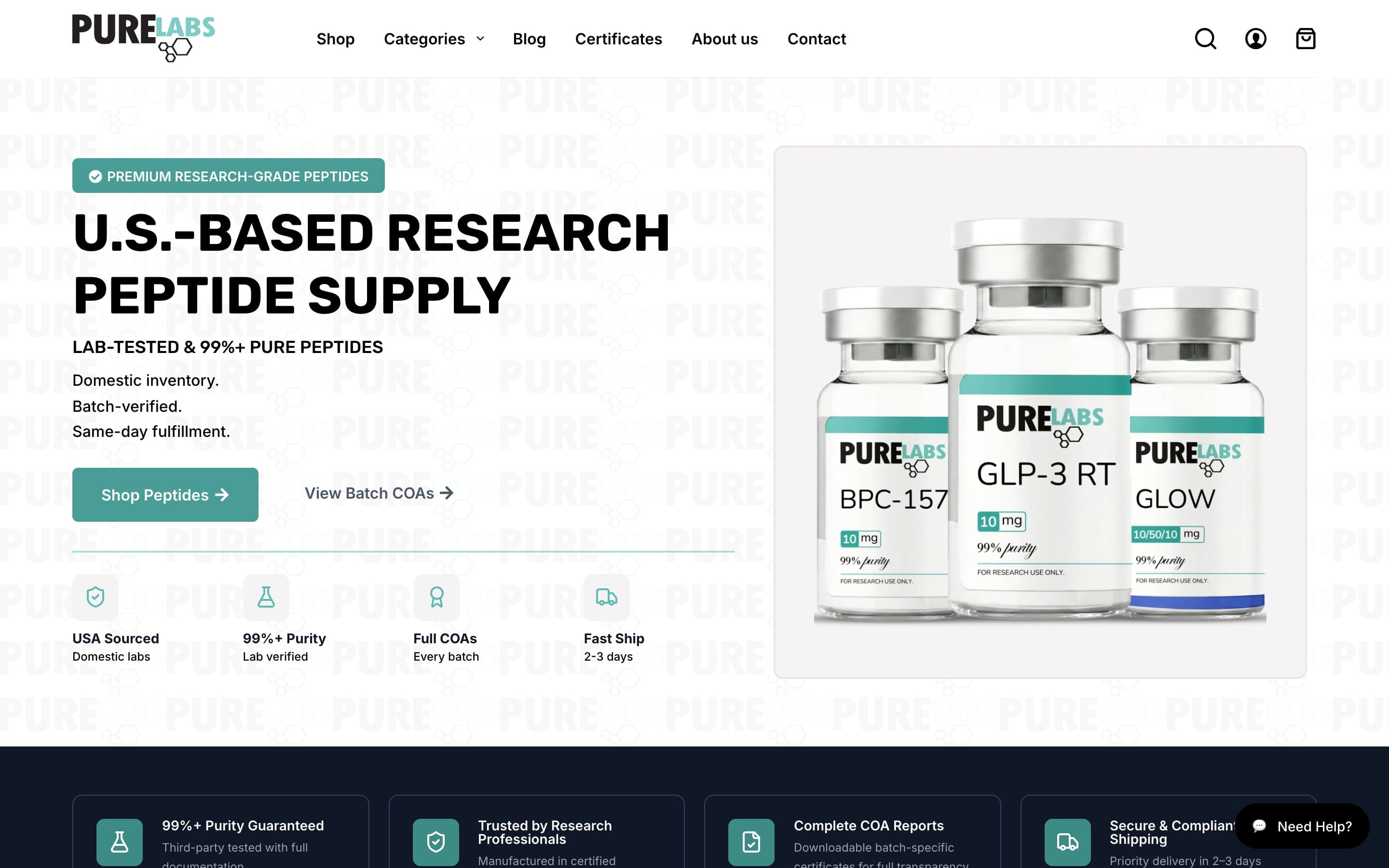 PureLabs RX homepage